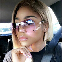 Load image into Gallery viewer, CCSPACE 8 Color 32g Irregular Frameless Sunglasses Women