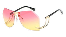 Load image into Gallery viewer, CCSPACE 8 Color 32g Irregular Frameless Sunglasses Women