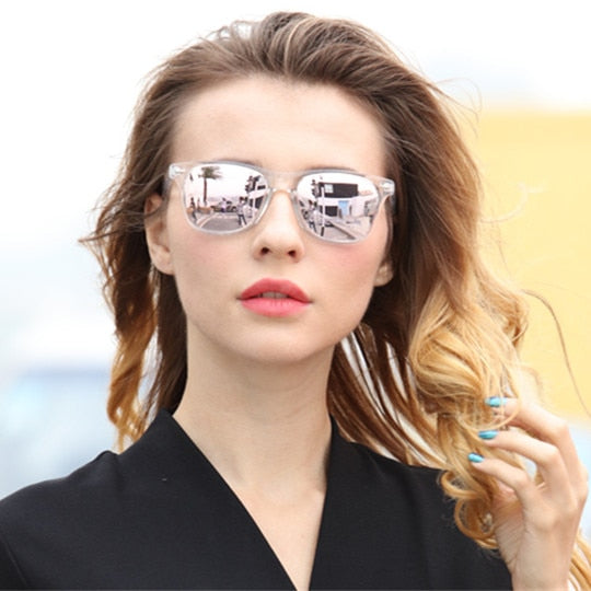 Long Keeper Mirror Reflective  Sunglasses Women Polarized