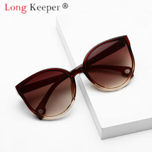 Load image into Gallery viewer, LongKeeper Sunglasses Cat Eye Women Men Sun Glasses Eyewear